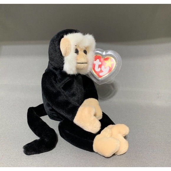 (K6) Ty Beanie Baby 'Mooch' Spider Monkey Rare Retired W / Tag Errors 1998/1999 - Picture 3 of 9
